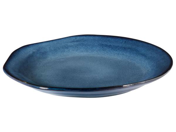 Tafelservice HAWTHORN 16-tlg Blau - Stein - 27 x 27 cm