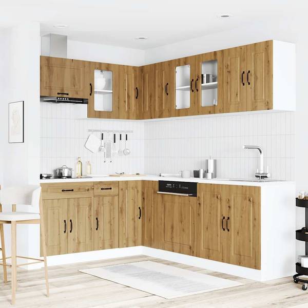 Küchenschrank-Set 3043830 (11-teilig) Braun - Holzwerkstoff - 80 x 81 x 46 cm