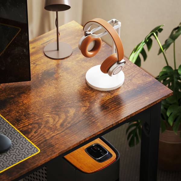 bureau 920-096V80RB bruin - plaatmateriaal op houtbasis - 60 x 75 x 180 cm