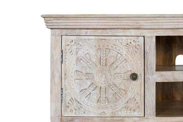 TV-Schrank 1994 Braun - Massivholz - 152 x 60 x 40 cm