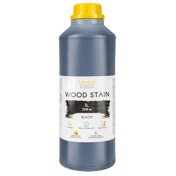 Holzbeize Heddy Schwarz - Kunststoff - 8 x 24 x 8 cm