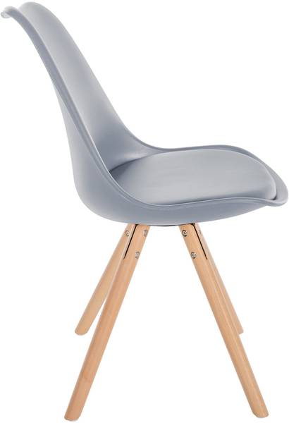 Esszimmerstuhl Sofia 4er Set Grau - Kunststoff - 48 x 81 x 54 cm