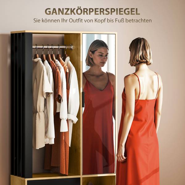 Garderobe Set 831-978V90ND Braun - Holzwerkstoff - 30 x 175 x 80 cm