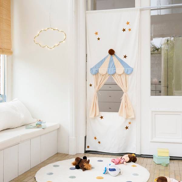 Puppenhaus PUPPENTHEATRE Weiß - Textil - 70 x 180 x 0 cm