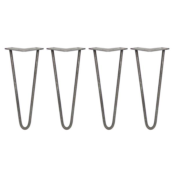 4 x 2 Streben Hairpin-Tischbeine 30.5cm Metall - 1 x 31 x 1 cm