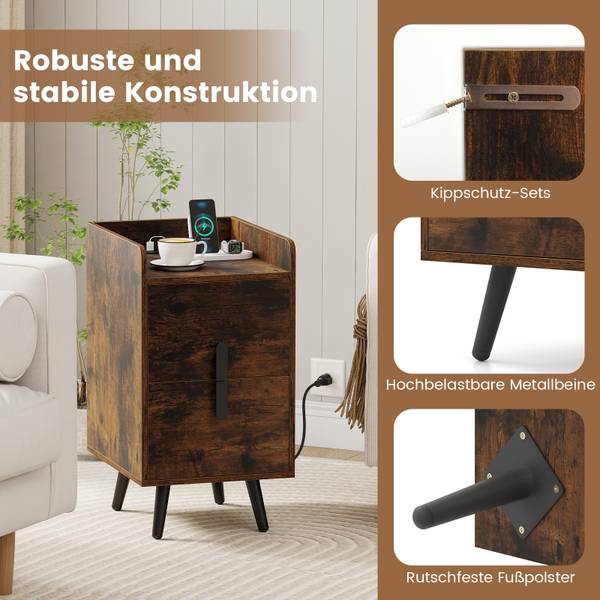 Nachttisch TG33303PQ Dunkelbraun