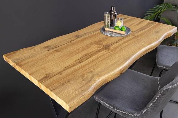 Bartisch WILD Beige - Schwarz - Holzwerkstoff - Metall - 120 x 100 x 60 cm