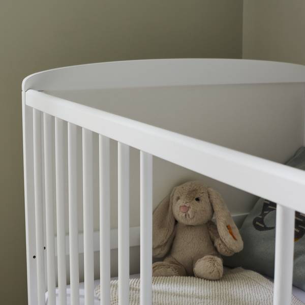 Babybett Mateo Weiß - Massivholz - 70 x 88 x 140 cm