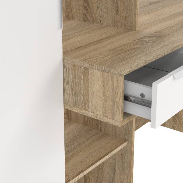 Bureau FUNCTION zwart - plaatmateriaal op houtbasis - 61 x 156 x 163 cm