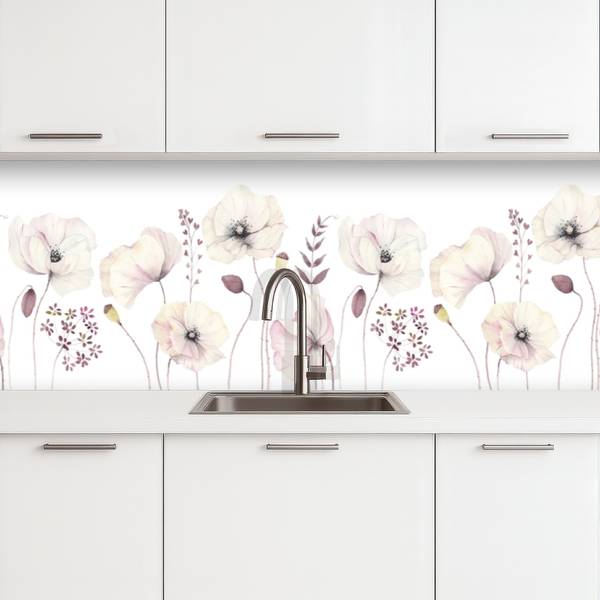 KÜCHENRÜCKWAND Blumen 350 x 60 cm