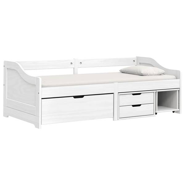 Tagesbett mit 3 Schubladen XT 1453 Weiß - Massivholz - 96 x 69 x 205 cm