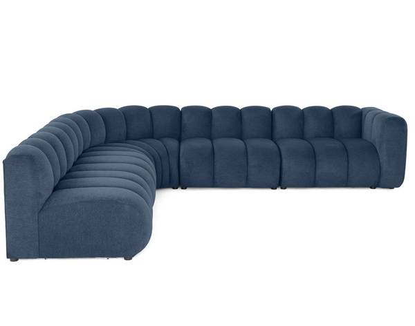 Ecksofa DEBBIE Blau