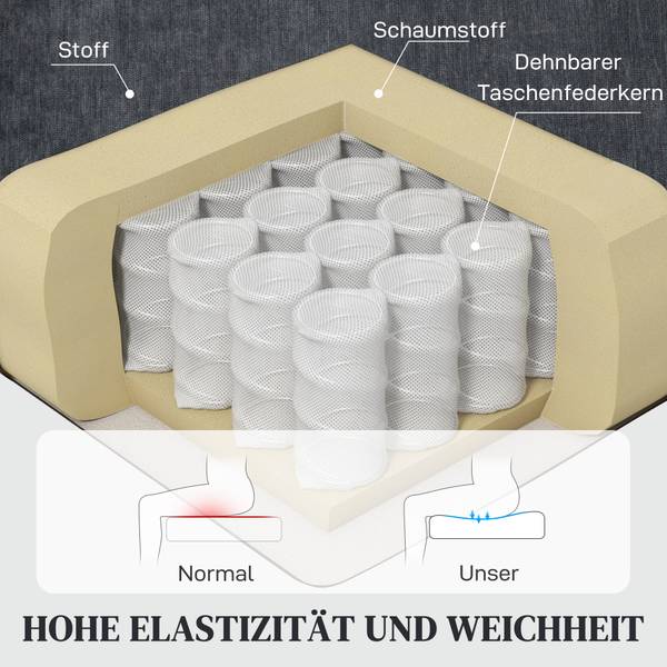 Massagesessel 700-179V90CG Grau - Textil - 100 x 107 x 102 cm