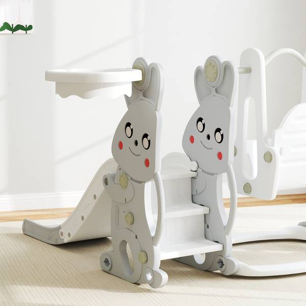 Kinderschaukel 2er Set 331-082V00GY Grau - Kunststoff - 148 x 107 x 160 cm