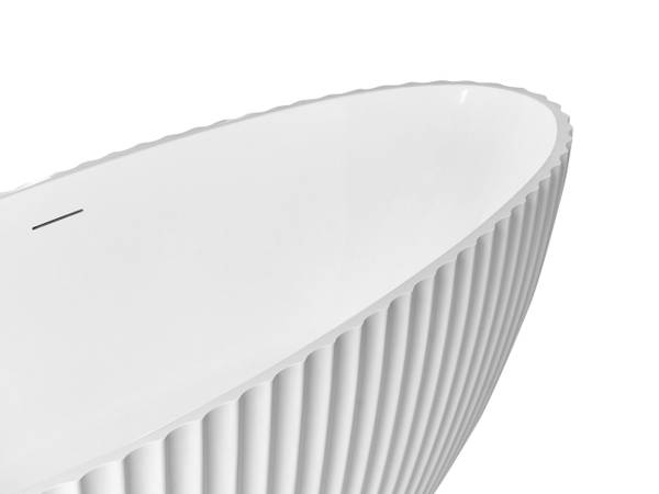 Freistehende Badewannen TEFE Weiß - Textil - 78 x 58 x 170 cm