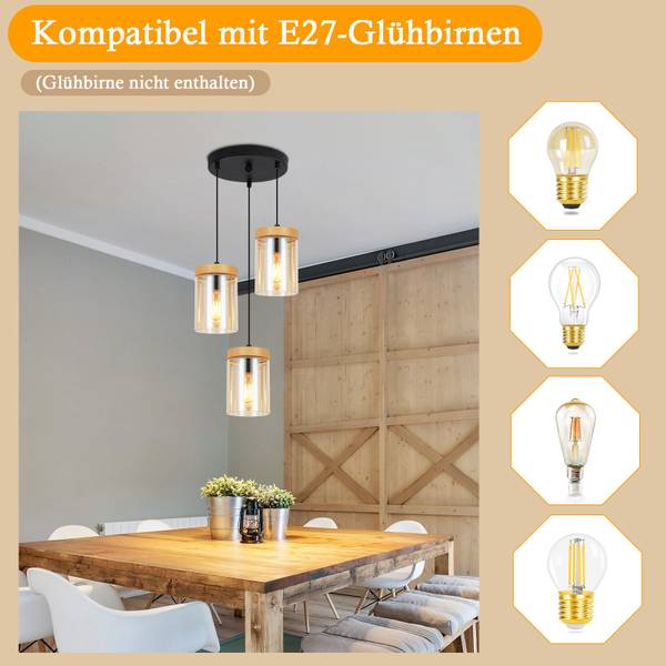 Pendelleuchte Marren Schwarz - Metall - 5 x 143 x 30 cm