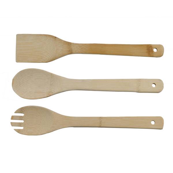 Küchenhelferset WOODY Beige - Holz teilmassiv - 6 x 1 x 30 cm