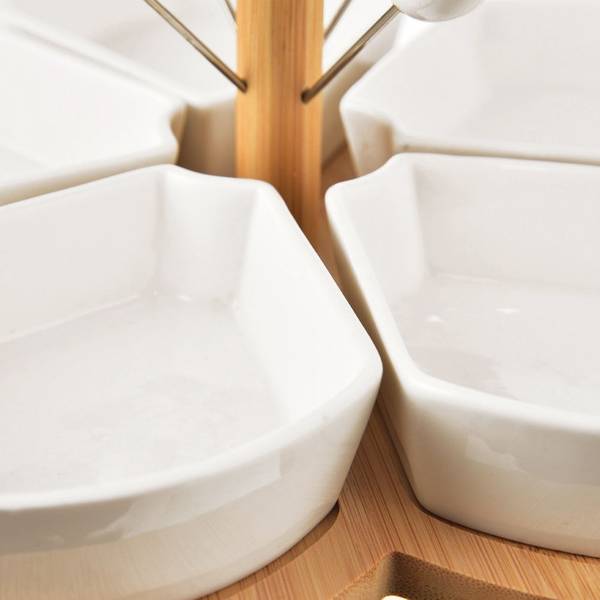 Snackschalen 10-tlg. Set 129201 Weiß - Porzellan - 28 x 11 x 29 cm
