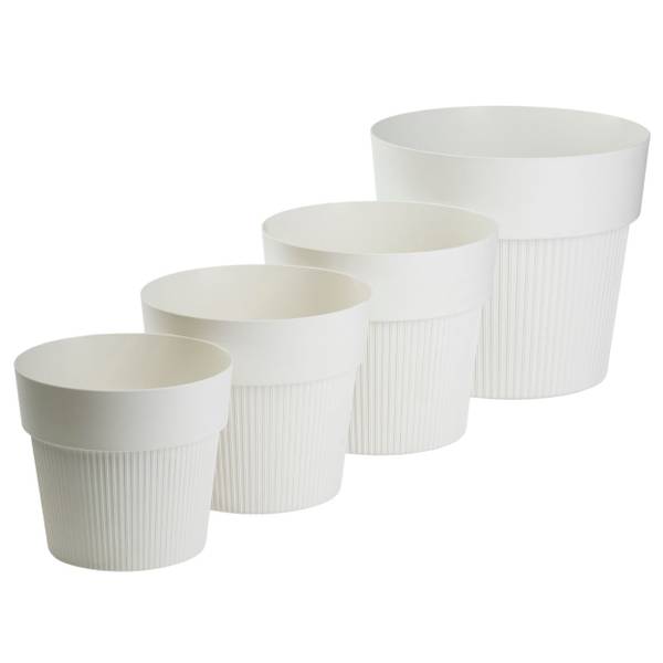 Blumentopf Silva Ecru - 14 x 13 x 14 cm