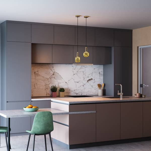 Decor Flatlampe Globe Gold