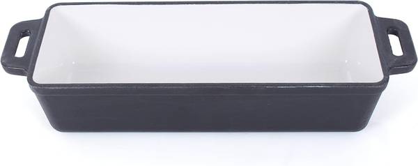 Brotbackform EW-GE-1502 Schwarz - Weiß - Gusseisen - 10 x 8 x 28 cm