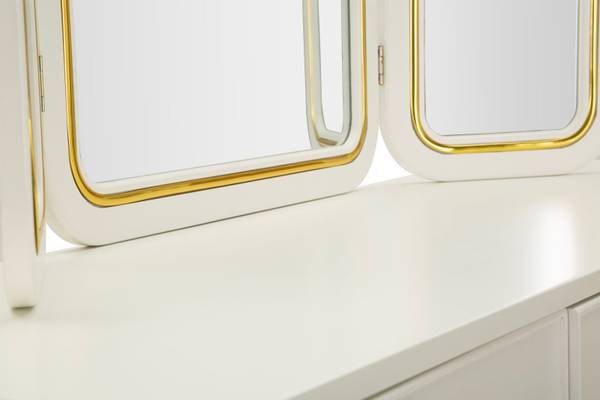 Kaptafel Camille B deels massief hout - 120 x 79 x 120 cm