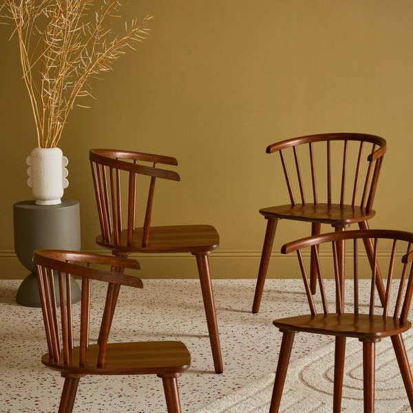 Stuhl Paula 4er Set Walnuss