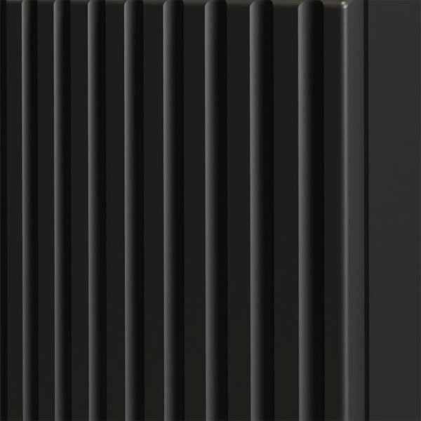 Armoire pour lavabo NEWPORT-56-41 Noir - Bois manufacturé - 100 x 60 x 40 cm