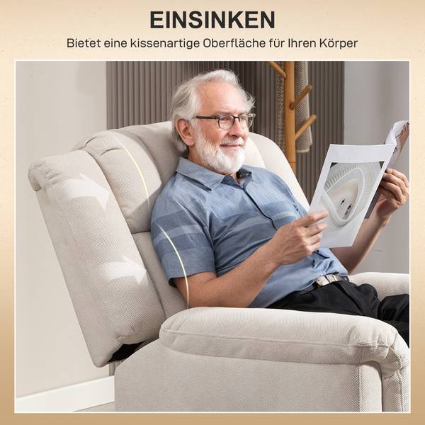 Relaxsessel 713-197V90BG Beige