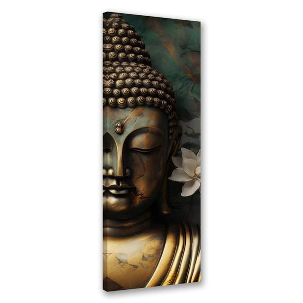 Wandbild buddha abstraktion zen 30 x 90 cm