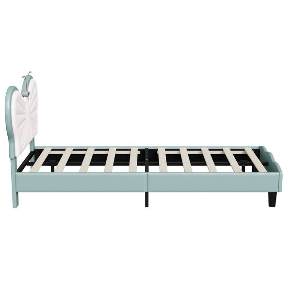 Polsterbett  SPMP-GB02 Blau - Metall - Massivholz - 108 x 87 x 205 cm