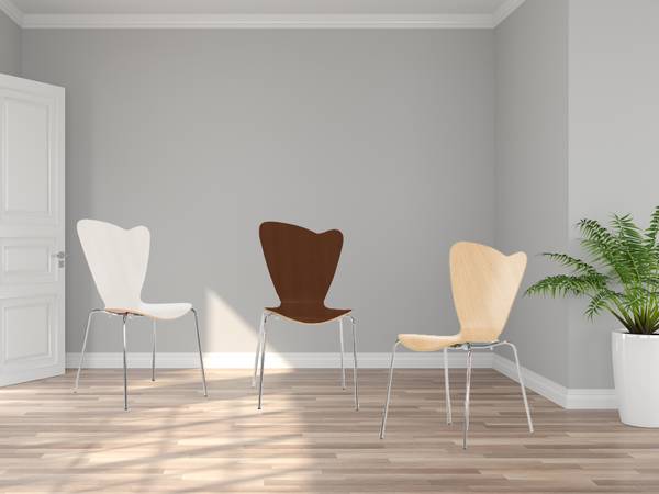 Designer Stapelstuhl Beige, Bistrostuhl kaufen
