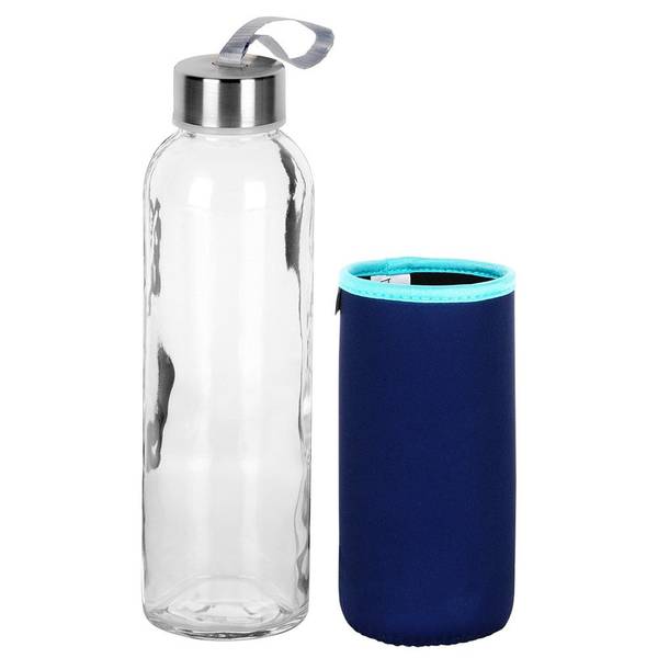 Wasserflasche 143763 Blau - Glas - 7 x 22 x 7 cm
