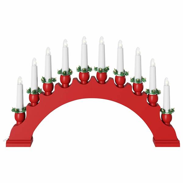 Weihnachtskerzenbog 3700000175 3er Set Rot