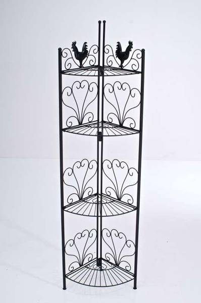 Étagères sur pied Marie Noir - Métal - 41 x 151 x 41 cm