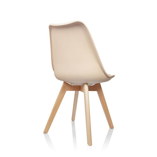 Schalenstuhl SCANDI 4 4er Set Beige