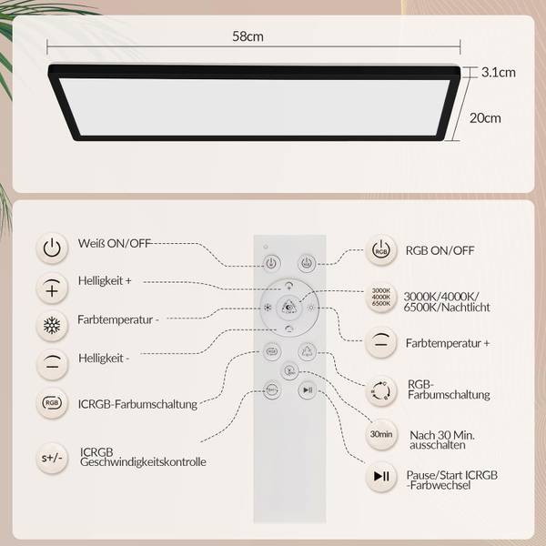 Deckenleuchte CNMNS Schwarz