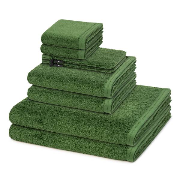 Vegan Life 8-teilig Handtuch-Set Dunkelgrün