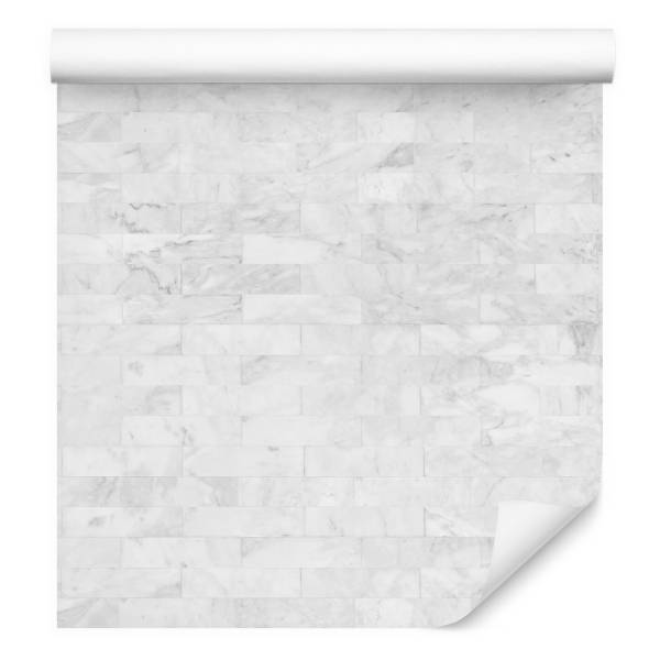 Papier Peint marbre pierre brique Gris - Papier - 53 x 1000 x 1000 cm