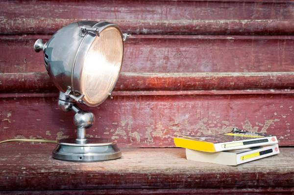 Tischlampe Phare Silber - Messing - 22 x 29 x 17 cm