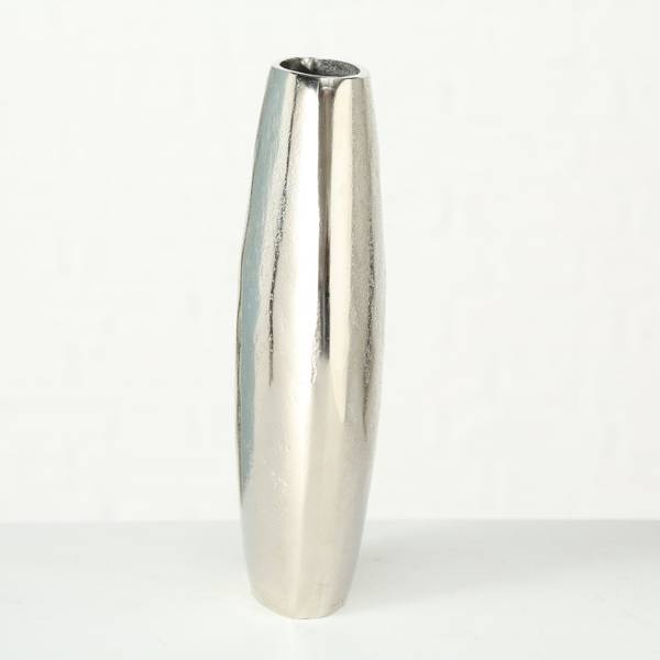 Vase FLAIRE Silber - Metall - 6 x 22 x 17 cm
