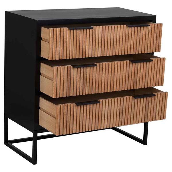 Kommode Saori Braun - Massivholz - 80 x 81 x 39 cm