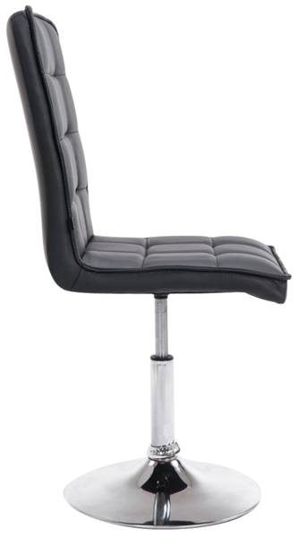 Chaise de bureau Peking V2 Lot de 2 Noir - Cuir synthétique - 43 x 90 x 59 cm