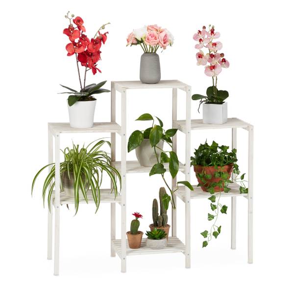 Blumenregal Holz weiß kaufen
