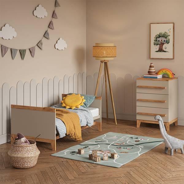 Kommode Malia 58345 Beige - Kaschmir - Asteiche Dekor