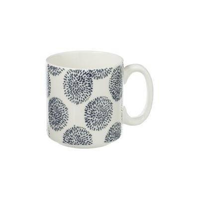 Set mit 4 Tassen auf Metallständer JAPAN Porzellan - 12 x 32 x 12 cm