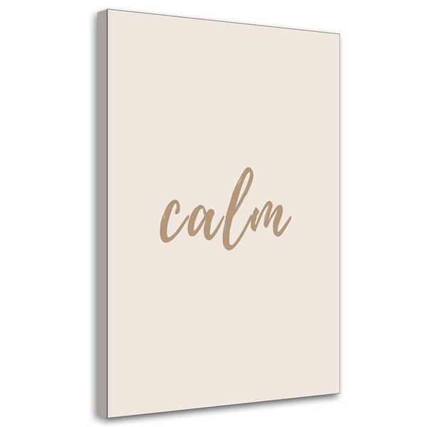Wandbild schriftzug „calm“ 80 x 120 cm