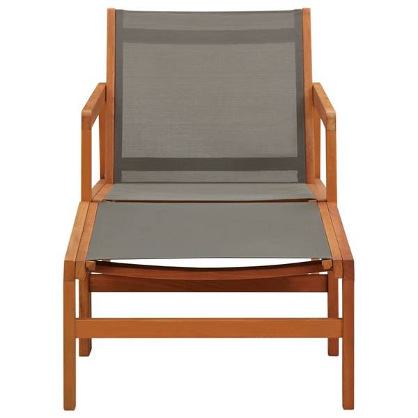 Gartenstuhl 48698 Grau - Eukalyptus - 50 x 36 x 60 cm