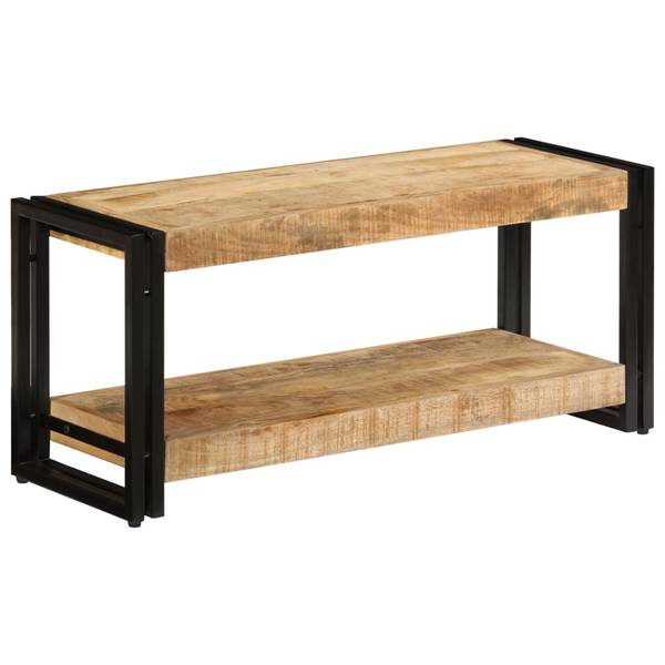 TV-Schrank 3004707-1 Schwarz - Mango - 90 x 40 x 30 cm