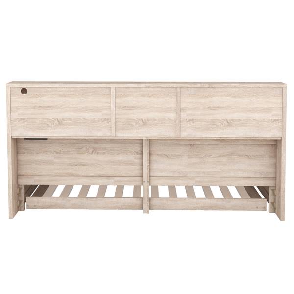 Ausziehbett GLOWWoody Ⅰ Eiche - Breite: 115 cm